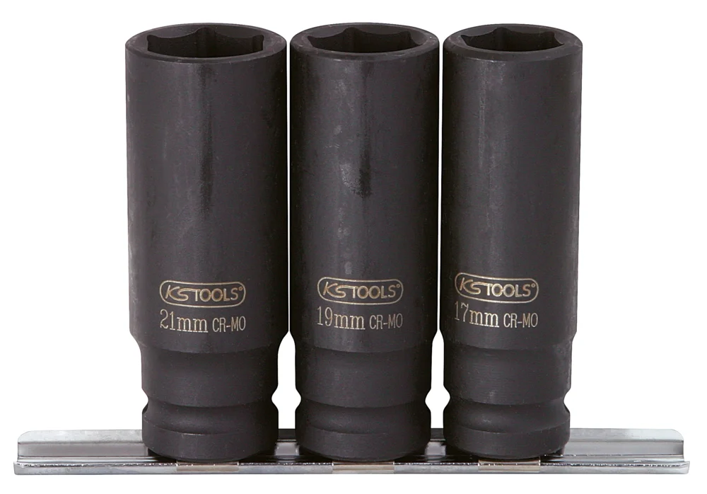 Jeu de douilles à chocs sur rail 1/2'', 3 pcs image