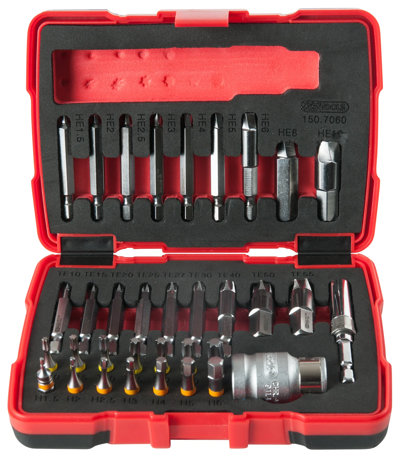 Coffret d'embouts d'extraction pour vis TORX® et 6 pans, 34 pcs image