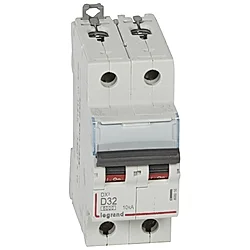 Disjoncteur modulaire bipolaire courbe D image