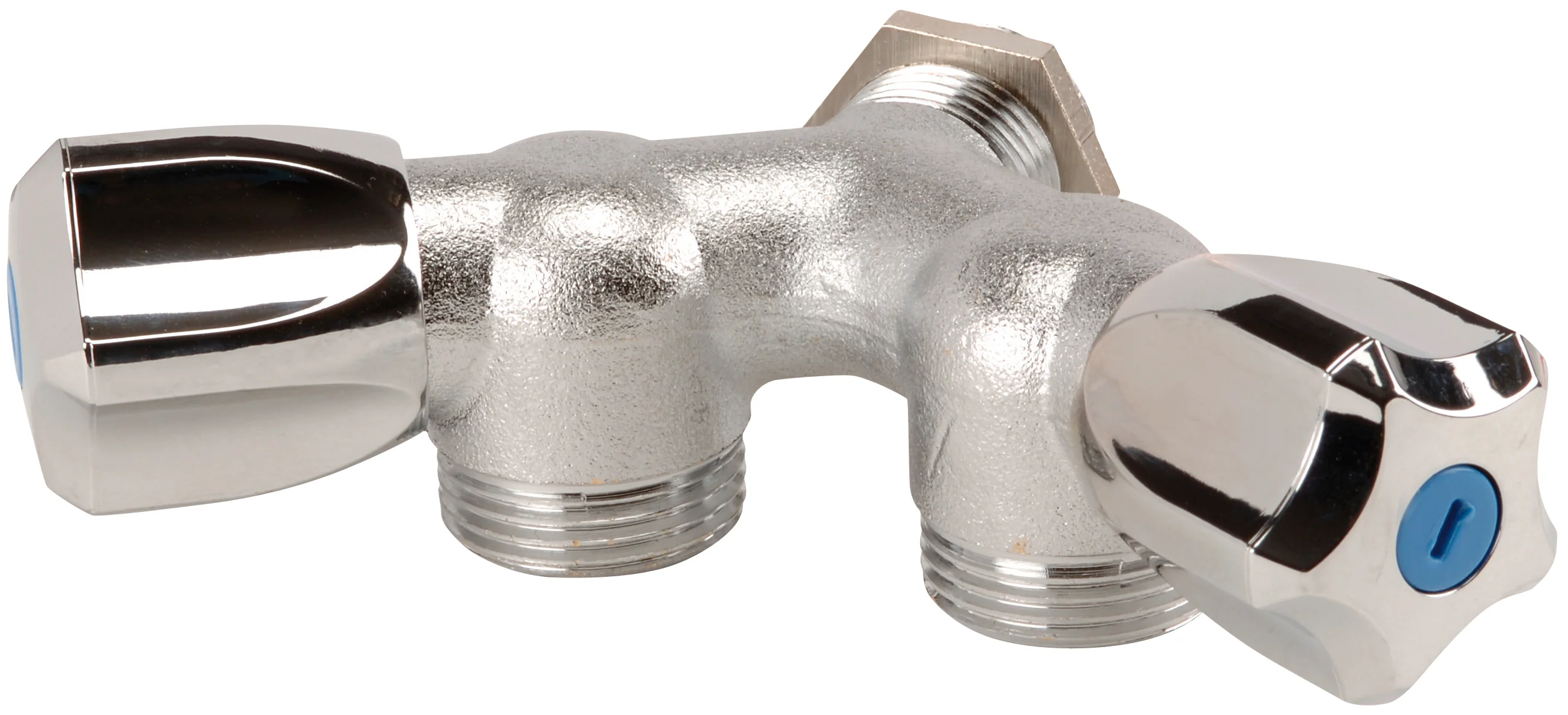 Robinet machine à laver 15x21 double chromé avec écrou   image