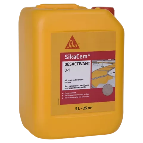 SikaCem Désactivant 0-1 - Désactivant de surface, profondeur 0 à 1mm - Rose image