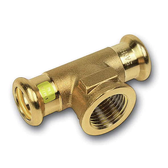 Raccord té mixte taraudé en cuivre à sertir - SANHA-Press Gas série 11130g-F image