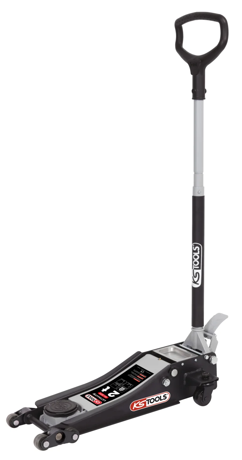 Cric hydraulique extra-bas acier ULTIMATE 2 t avec double-roues avant image