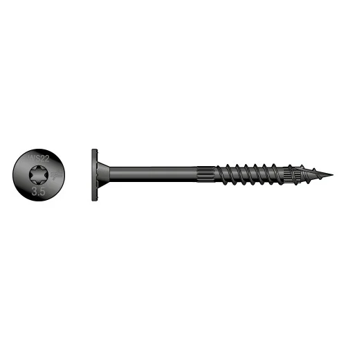 Vis à bois de construction - Tête fraisée - Filetage partiel - Torx image