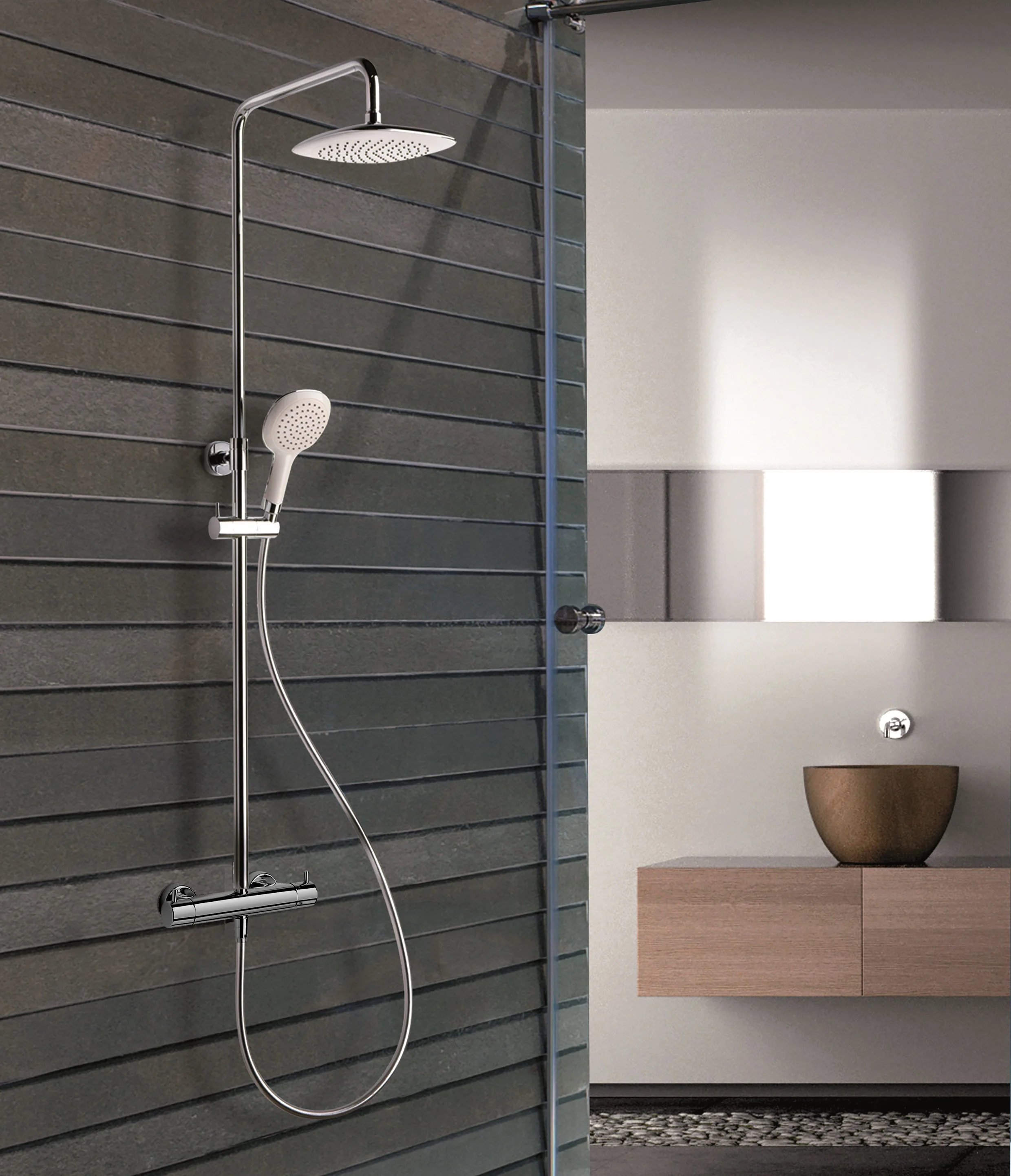 Colonne de douche Addict White image