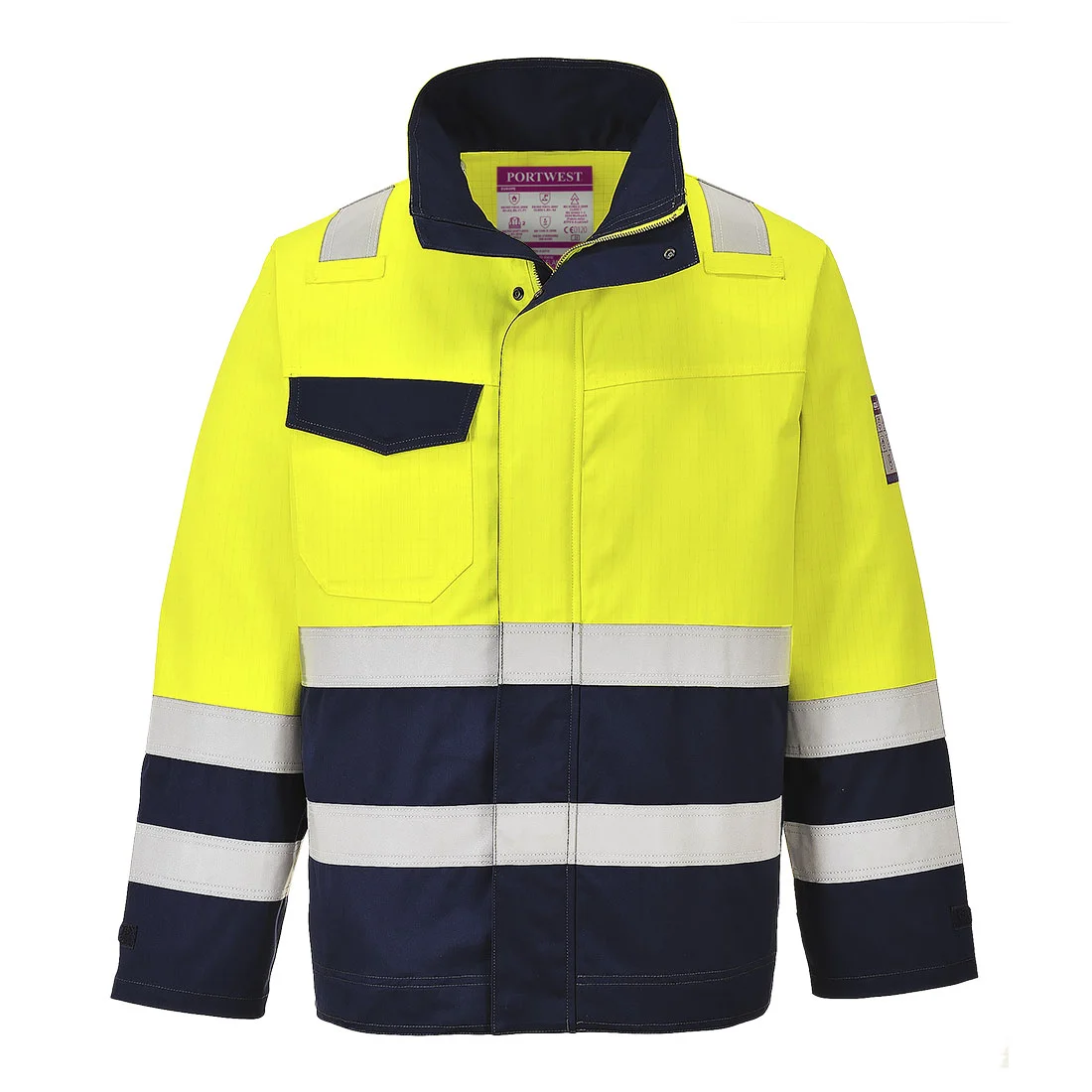 Veste Hi-Vis MODAFLAME Jaune/Marine image