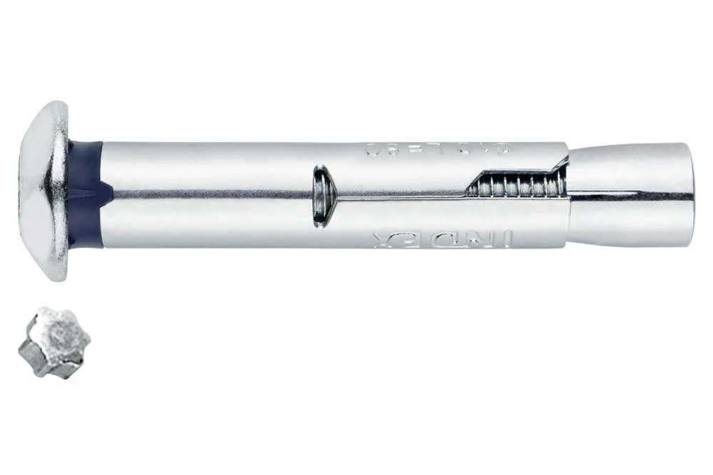 Cheville anti-rotation pour charges moyennes - Tête inviolable - Zingué image