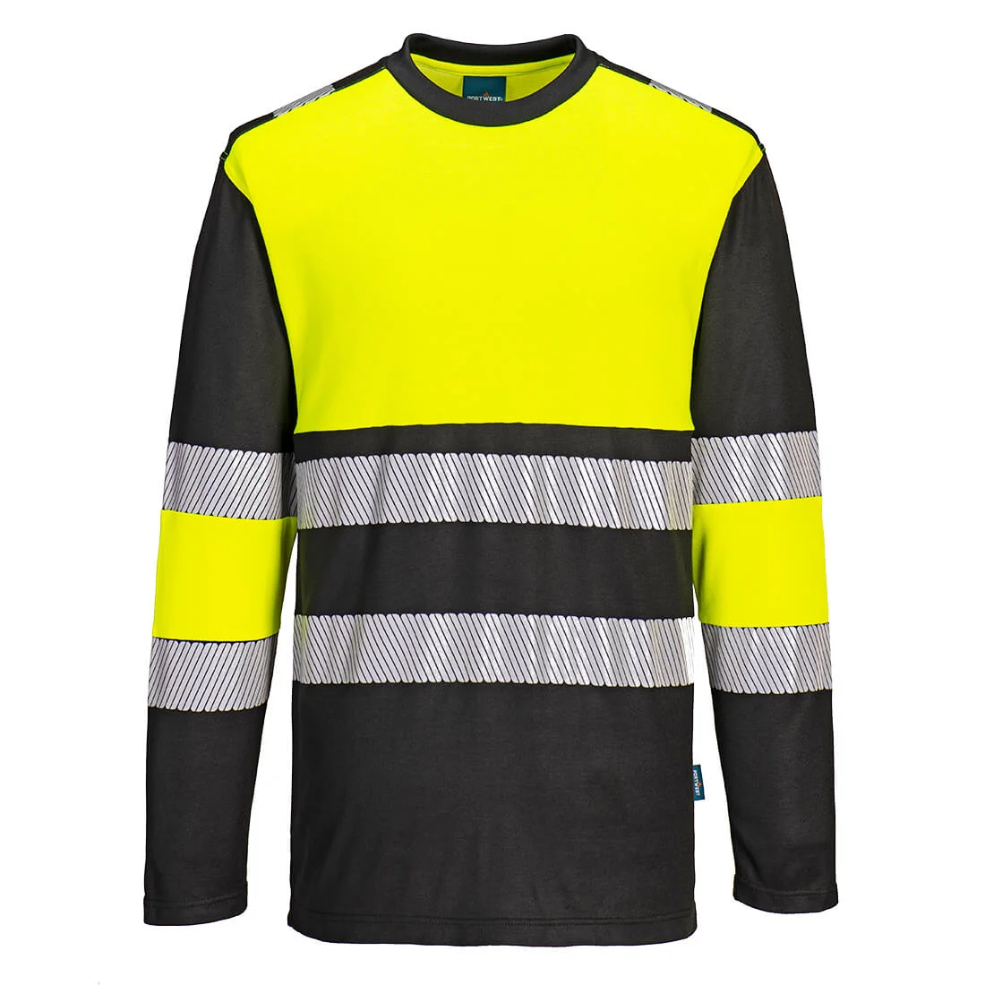 T-Shirt Hi-Vis Classe 1 L/S PW3 Jaune/Noir image