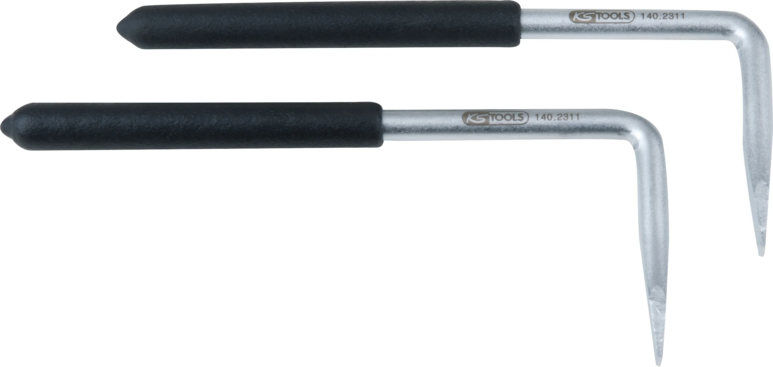 Jeu de 2 crochets pour le démontage d'airbags - forme pointue image