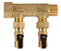 COLL. + VANNES ECROU TOURNANT S/DERIVAT. 3/4"- PORTEE PLATE -SERIE C image