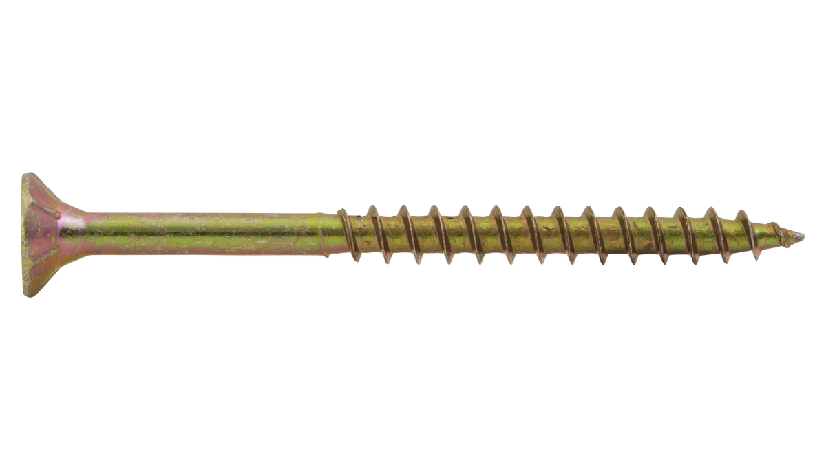 Vis à bois filetage partiel - Tête fraisée - Empreinte Pozidrive - Bichromaté image