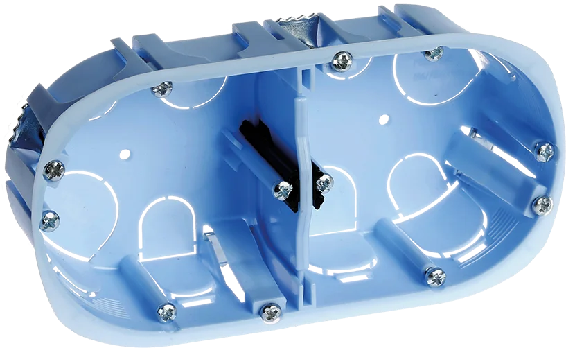 Boîte d'appareillage cloisons sèches - 2 Postes - Ø67/68mm - Entraxe 71mm - XL PRO image