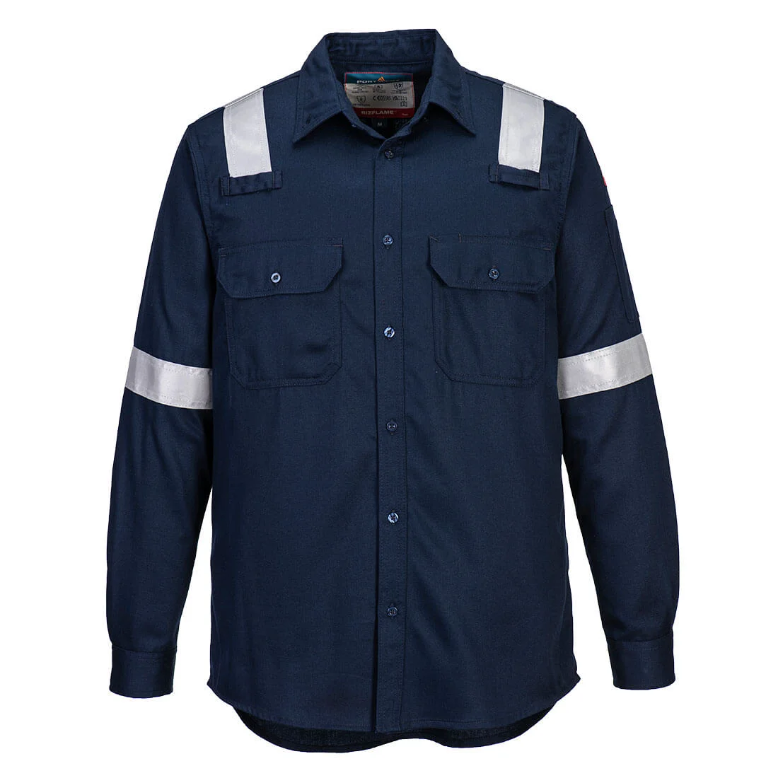 Chemise antistatique FR Bleu Marine image