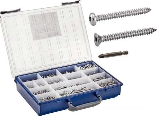 Coffret vis à tole TC + TF Pozidrive + Embouts image