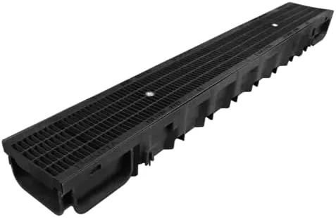 Caniveau Pegasus avec 2 grilles en polymère technique - 130 x 75 x 1 000 mm image