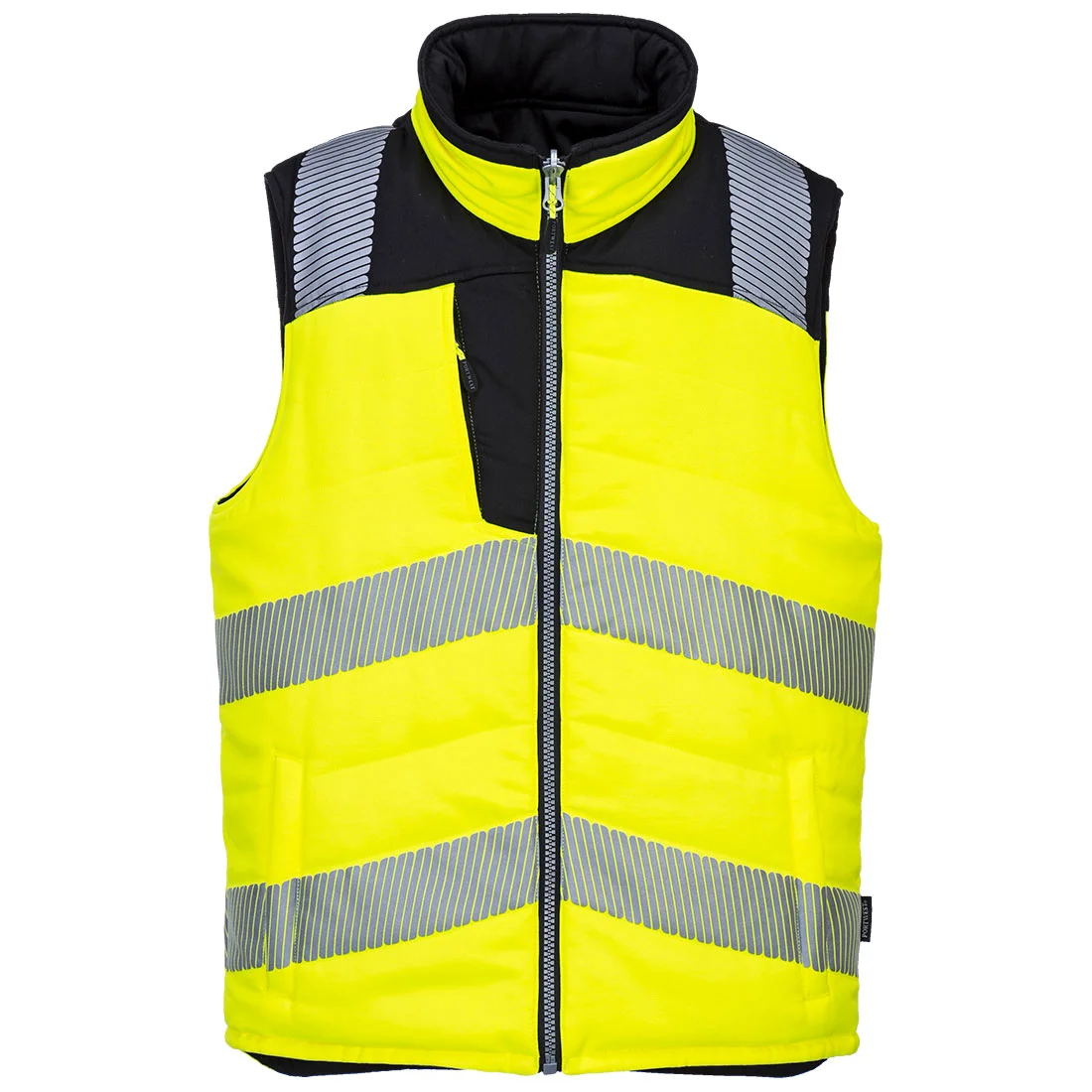 Bodywarmer réversible haute visibilité PW3 Jaune/Noir image