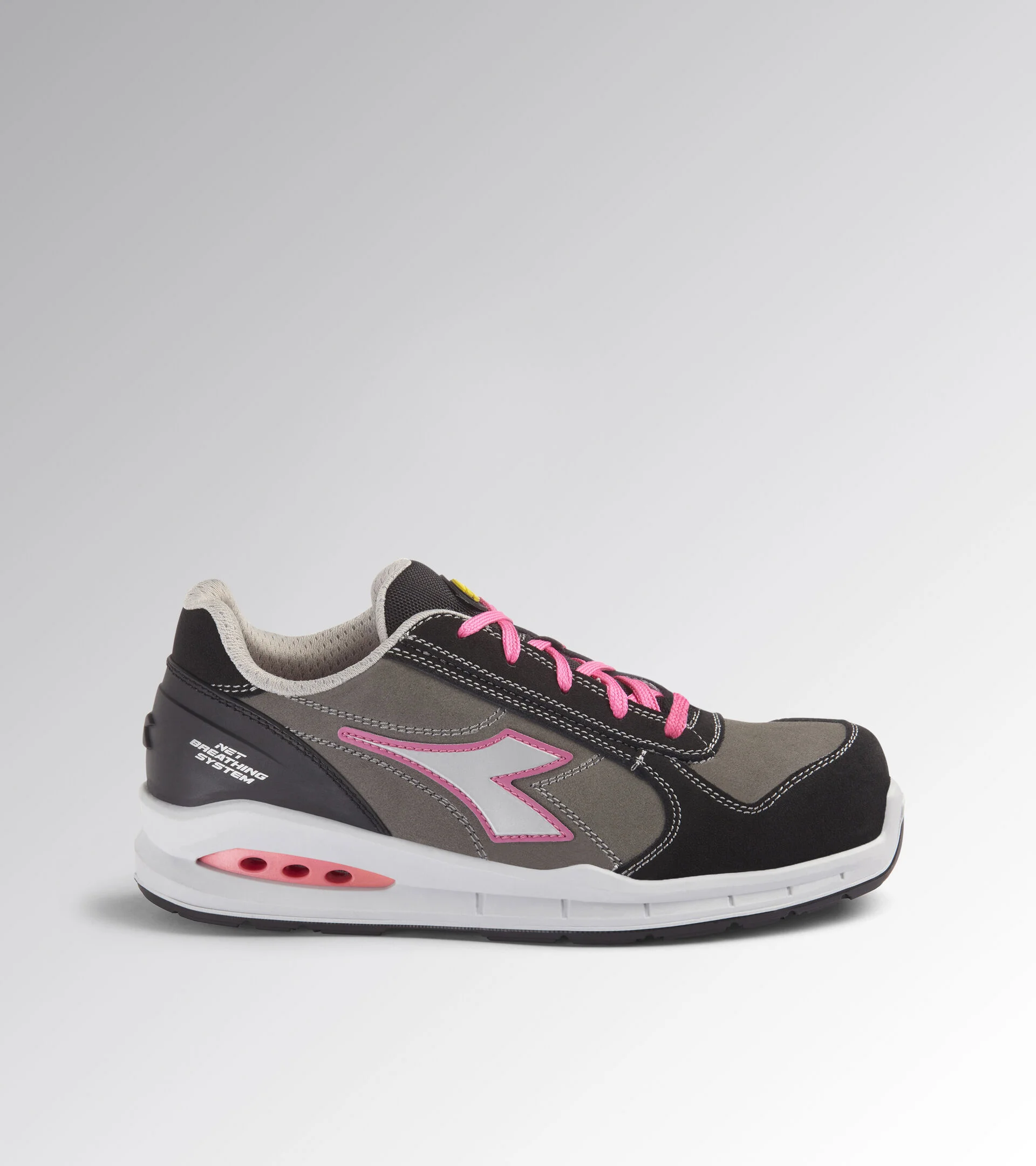 Chaussures de sécurité basses RUN NET AIRBOX S3S FO SR Femme - Gris/Rose image