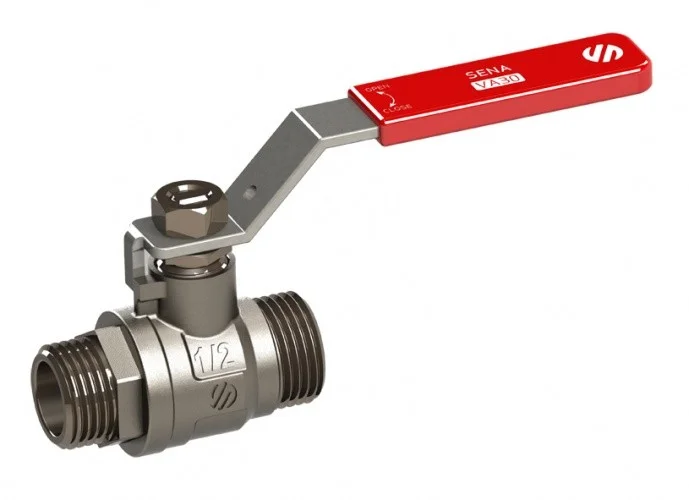 Vanne boisseau sphérique - Laiton - Mâle/Mâle - Manette image