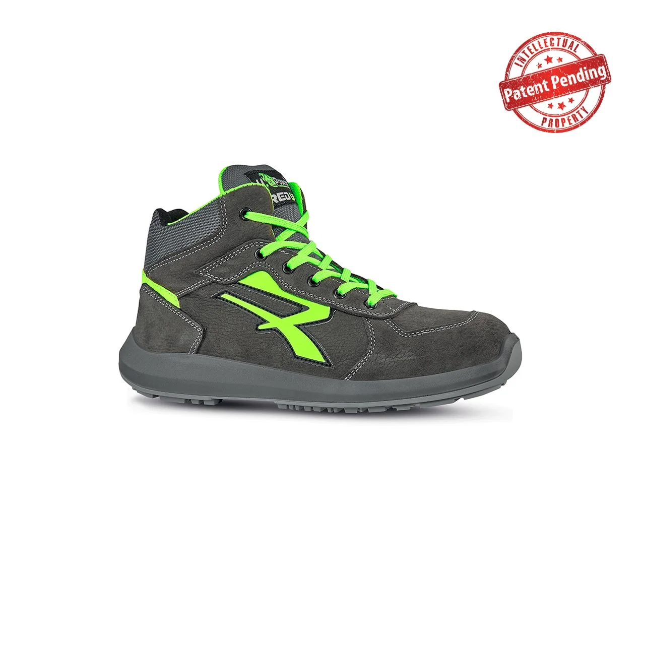Chaussures de sécurité hautes ARIES ESD S3 CI SRC - Gris/Vert image