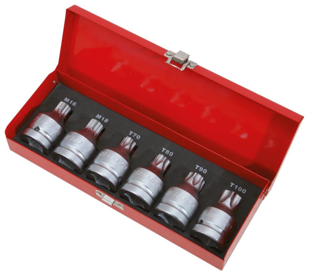 Jeu de douilles à chocs XZN® et TORX® 3/4'', M16-18 - T60 à 100 image