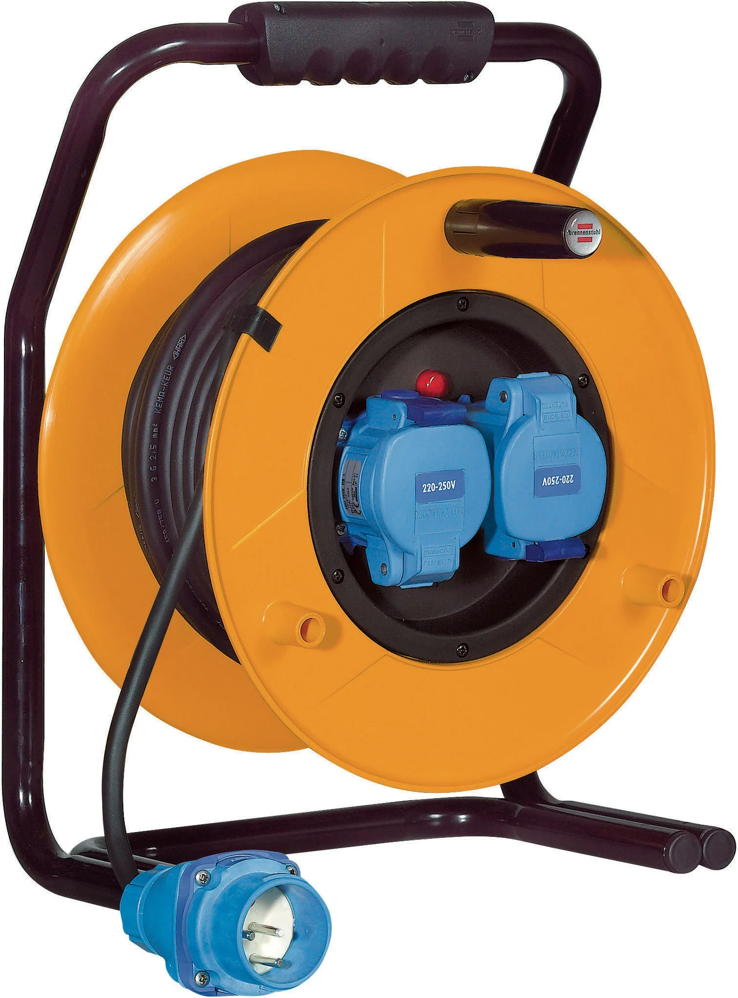 Enrouleur de câble SP25-25/2M MARECHAL CEE 30A/230V : 1 fiche + 2 prises - H07RN-F 3G2,5 image