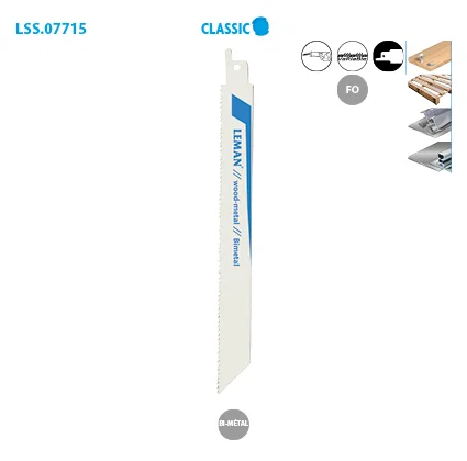 Boite de 3 lames scie sabre multi matériaux Classic image