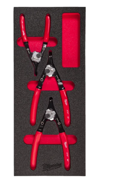 MODULE MOUSSE SERVANT JEU DE PINCES À CIRCLIPS PLIERS FOAM INSERT SET image