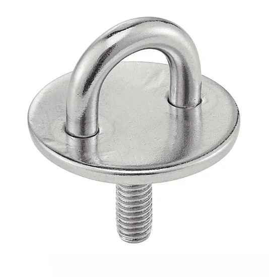 (Lot de 10) Pontet sur platine ronde - Avec tige filetée - Inox A2 image