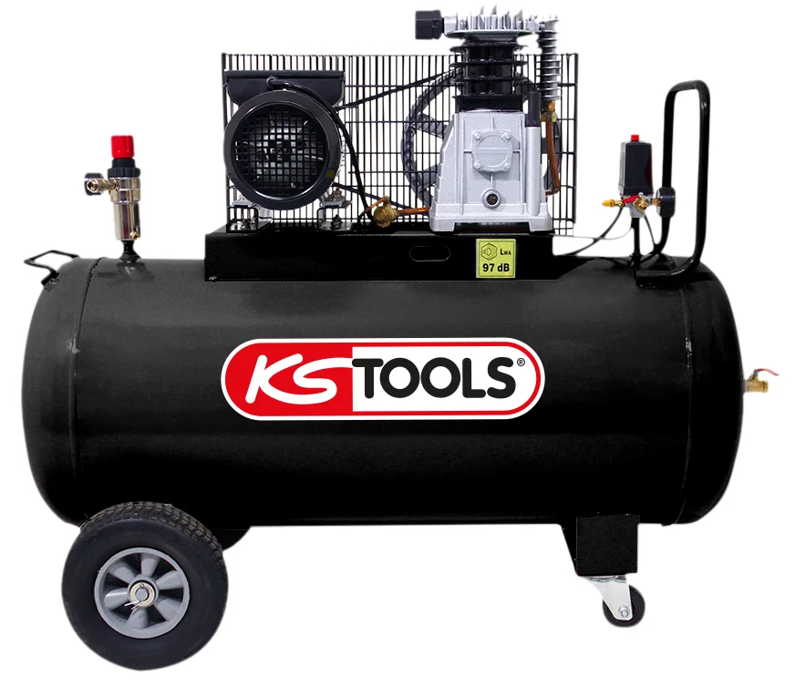 Compresseur sur cuve - 10 bar - 3 CV - 220 V Monophasé image