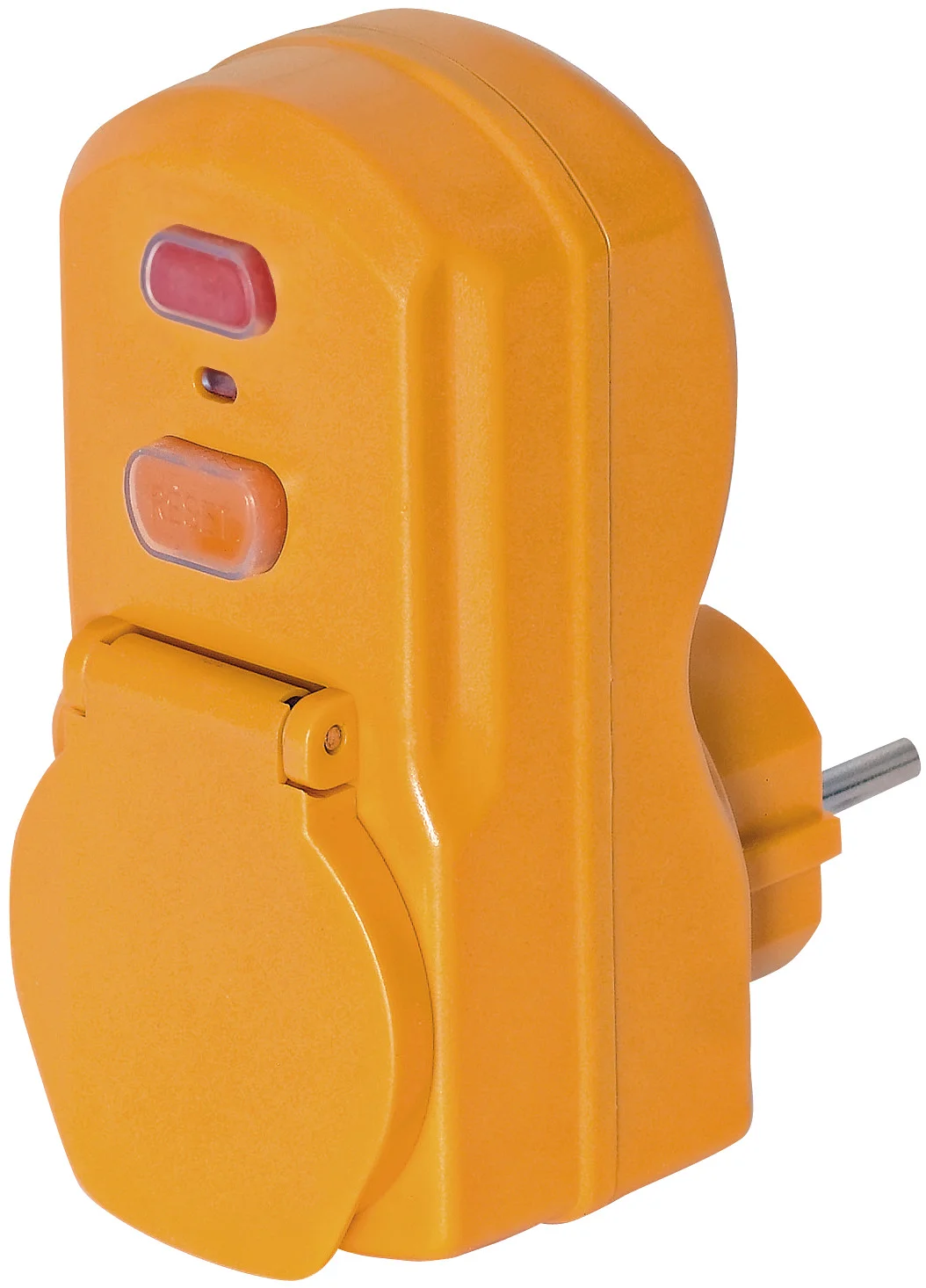 Adaptateur jaune avec protection différentielle 30mA - IP54 image
