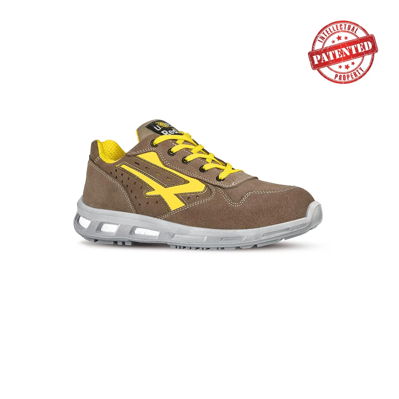 Chaussures de sécurité basses ADVENTURE ESD S1P SRC - Marron/Jaune image