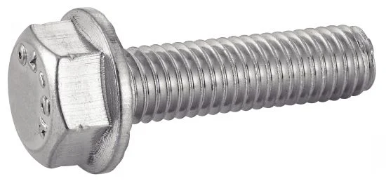 Vis à métaux tête hexagonale à embase crantée - Inox A2 image