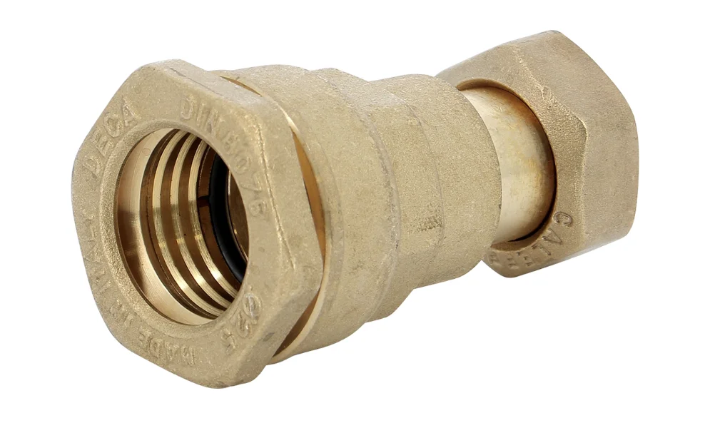 Raccord laiton à serrage extérieur DECA Série 876 droit écrou F image
