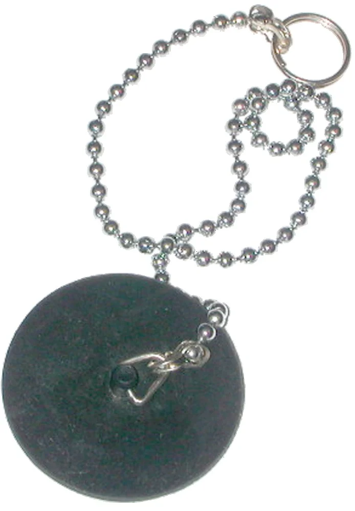 Bouchon évier à chainette perlée de 30cm image