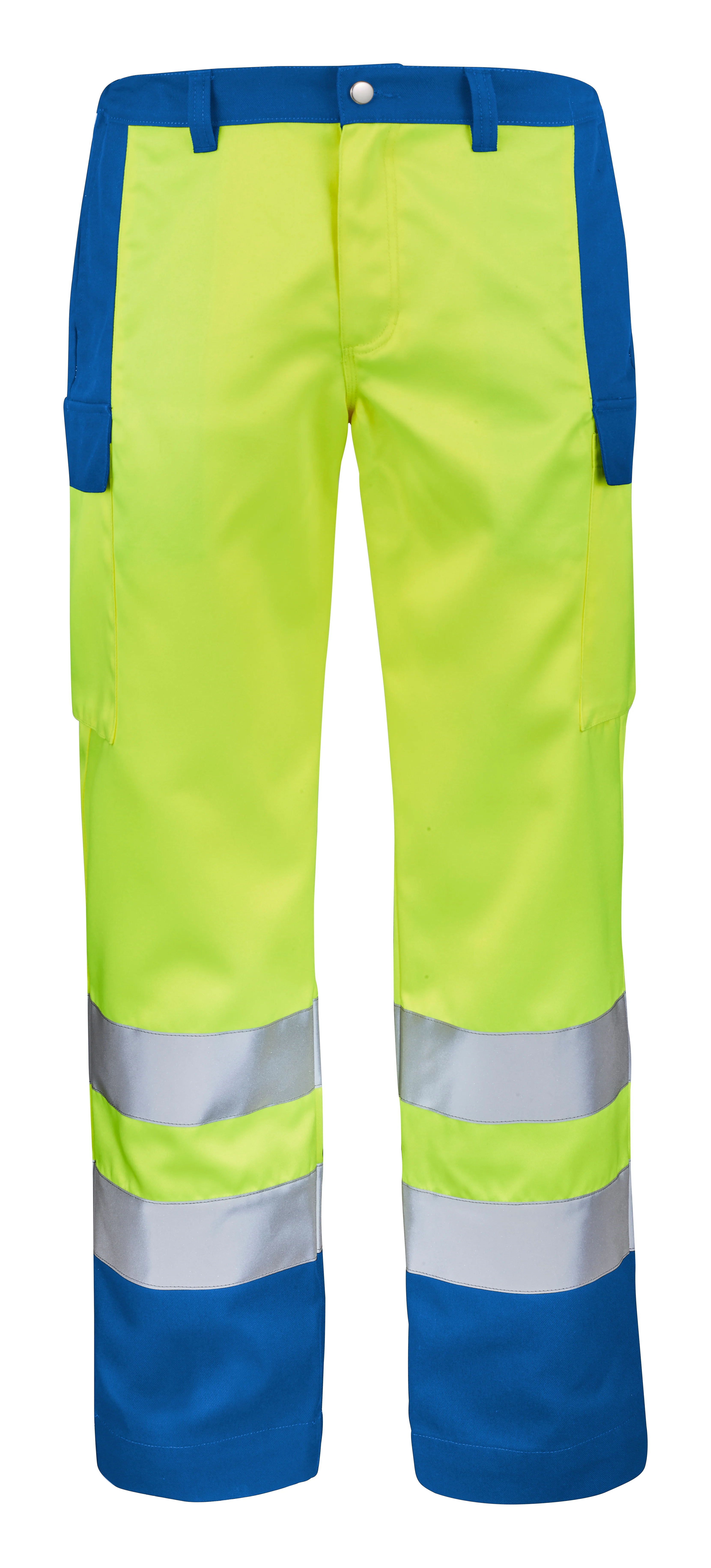 PANTALON FLUO BASE XP JAUNE FLUO/BLEU BUGATTI image