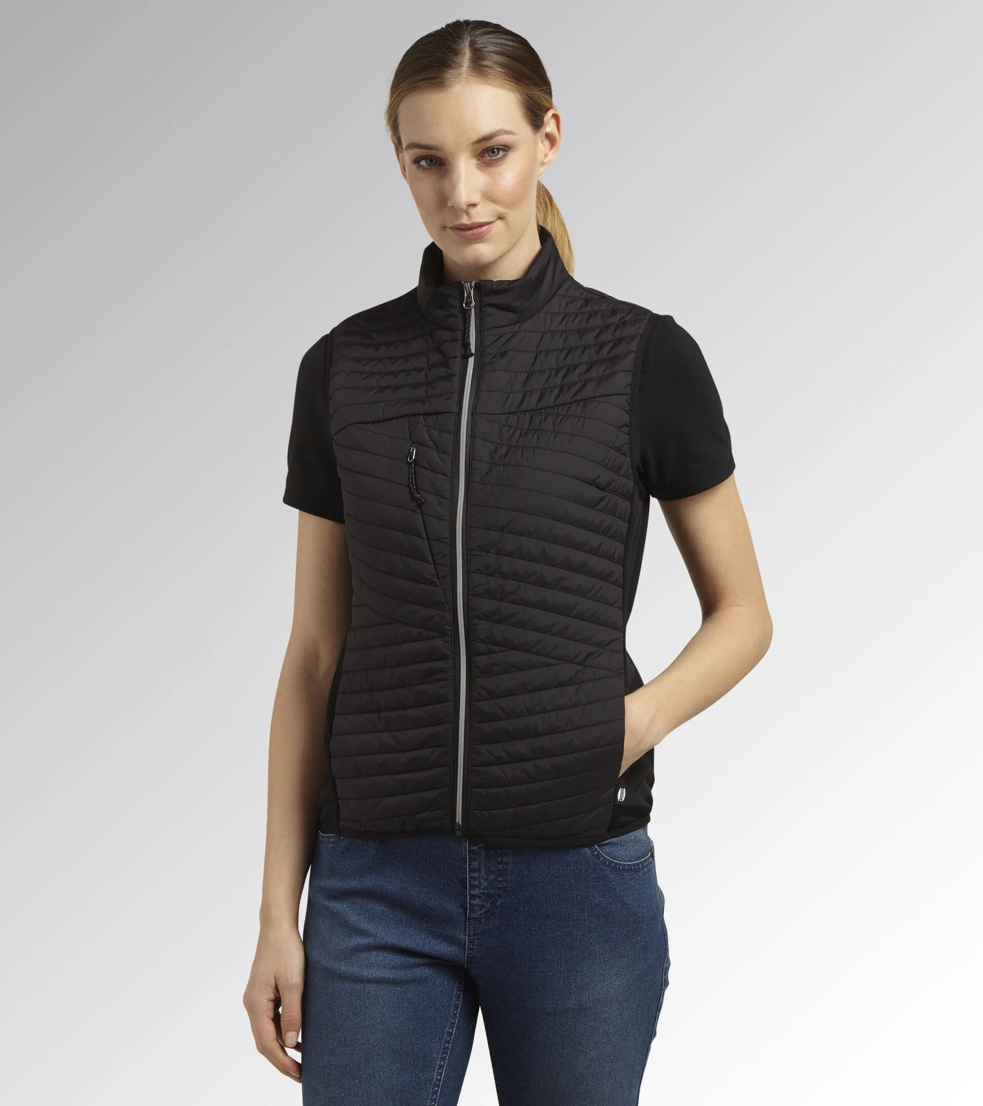 Gilet de travail sans manches Femme LIGHT PADDED ATHENA - Noir image