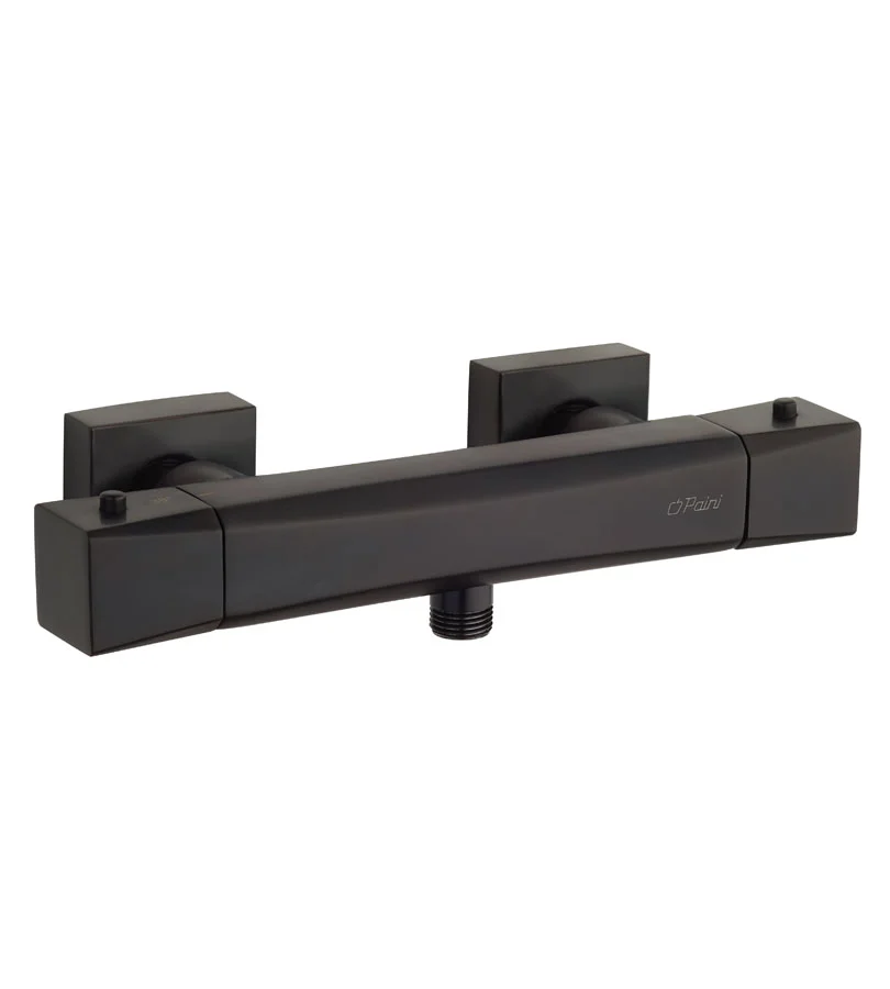 Mitigeur thermostatique bain/douche pvd noir mat PLAZA image