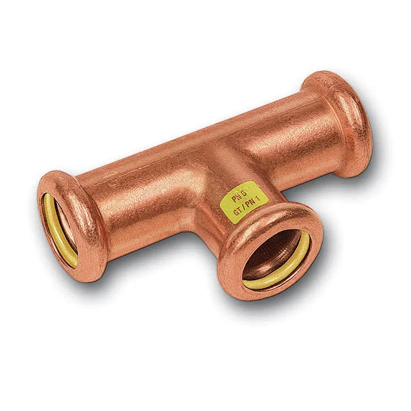 Raccord té en cuivre à sertir F/F/F - SANHA-Press Gas série 10130-F image