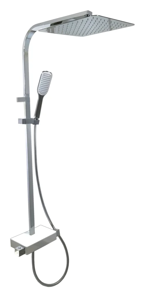 Colonne de douche thermostatique avec tablette Ancodesign 2 - chrome image