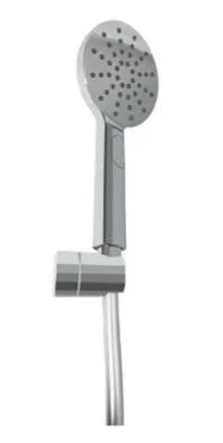 Ensemble support orientable, douchette 3 jets flexible 1m75 PVC - gris métal image