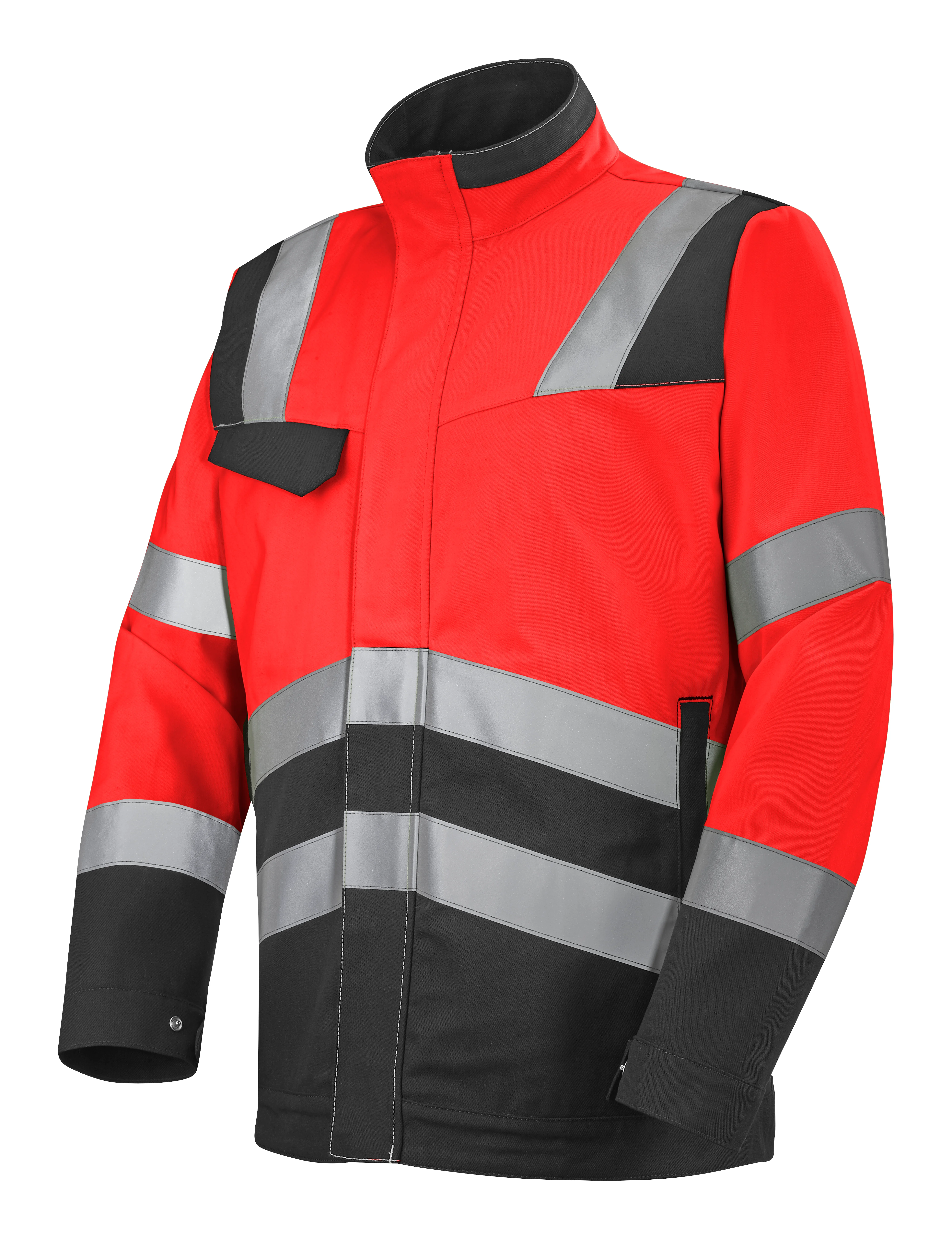 BLOUSON FLUO SAFE XP ROUGE FLUO/GRIS CONVOY image