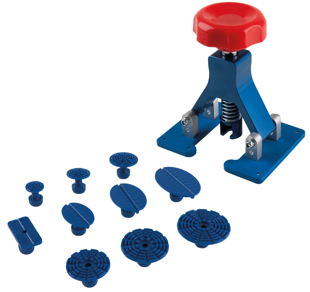 Jeu d'outils de débosselage avec vérin à vis image