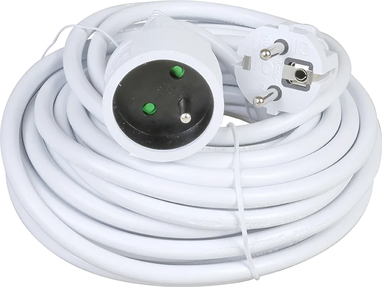 Rallonge électrique 2P+T, 10/16A, 230V - H05 VV-F 3G1,5MM² image