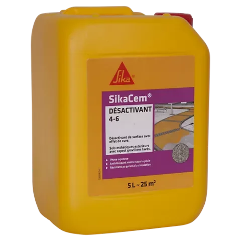 SikaCem Désactivant 4-6 - Désactivant de surface, profondeur 4 à 6mm - Bleu image