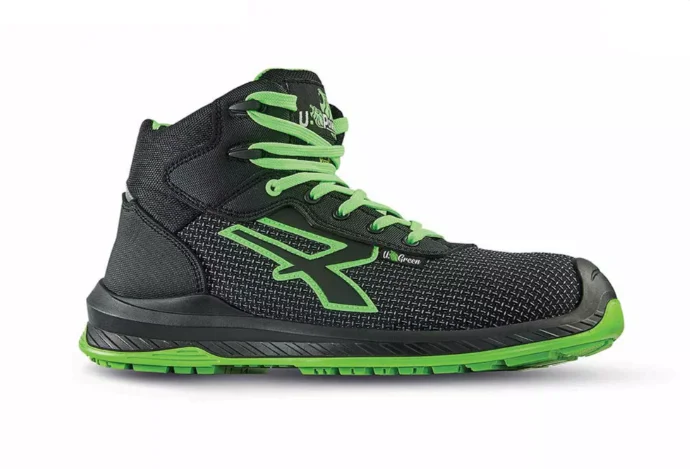 Chaussures de sécurité hautes LAKE UK ESD S3 CI SRC - Noir/Vert image