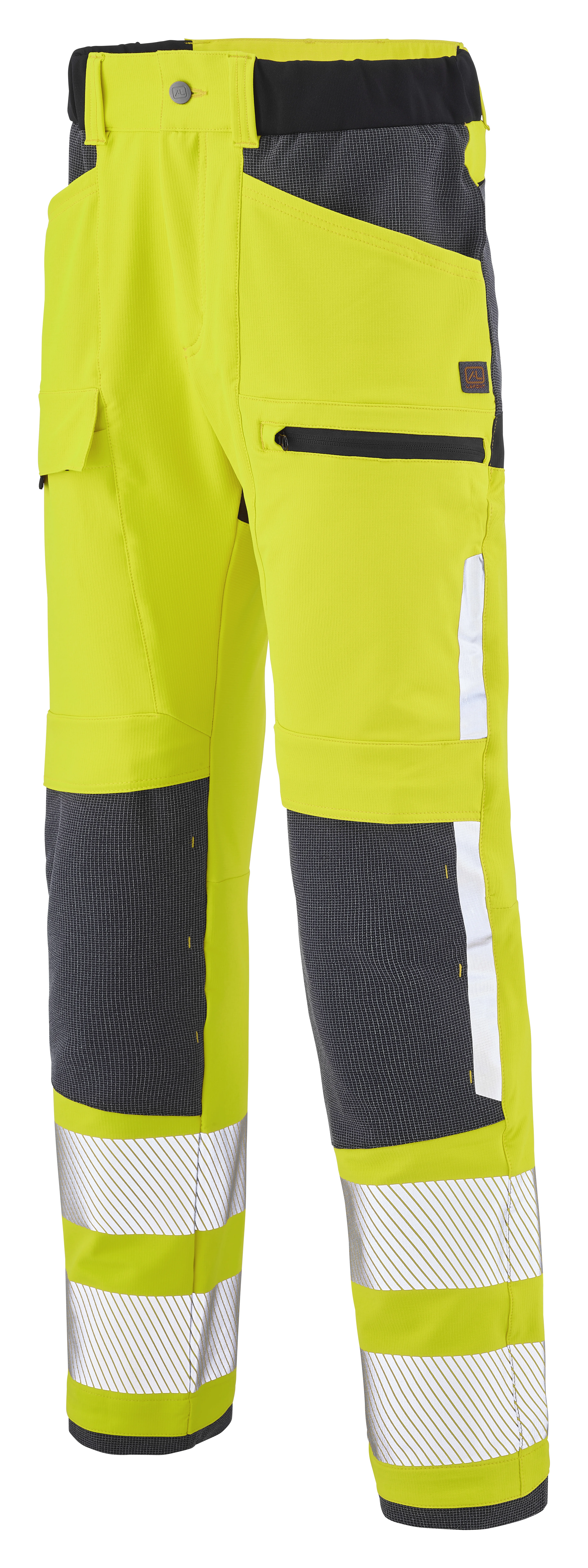 PANTALON TWIST HV JAUNE FLUO / GRIS CHARCOAL image