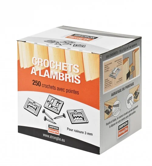 Crochet pour lambris bois CLIP image