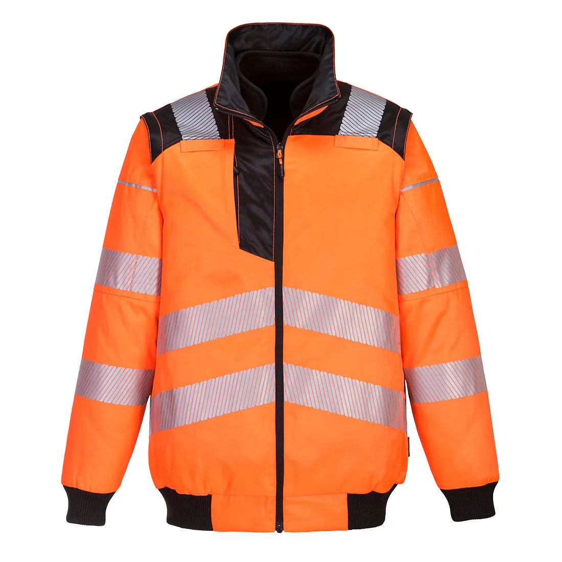 Blouson PW3 haute visibilité 3-en-1 Orange/Noir image