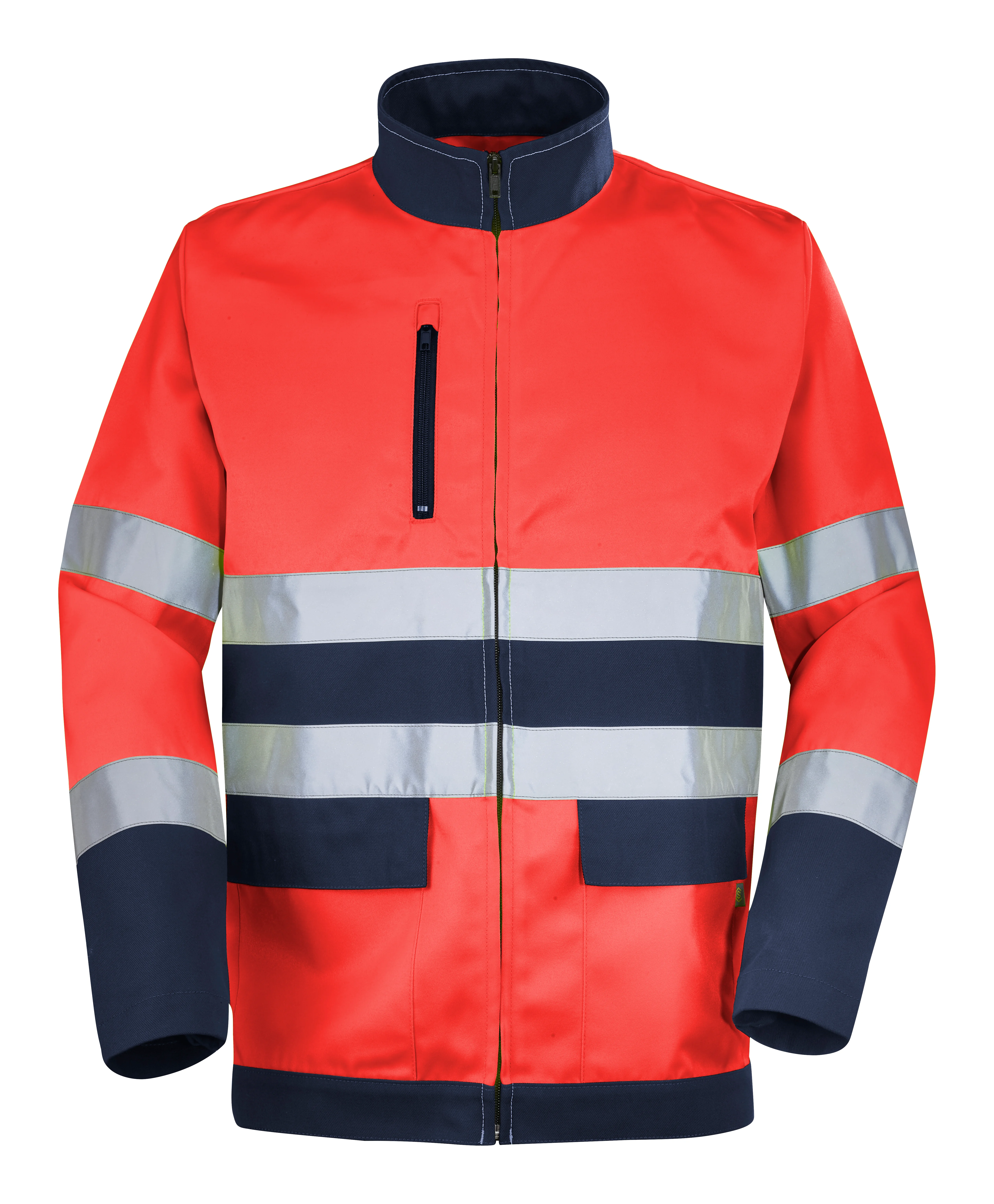 BLOUSON FLUO BASE XP ROUGE FLUO/DARK BLUE image