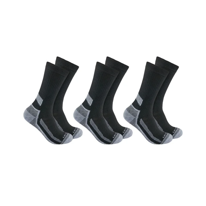 Lot de 3 paires - Chaussettes de travail renforcé montantes - Noir image